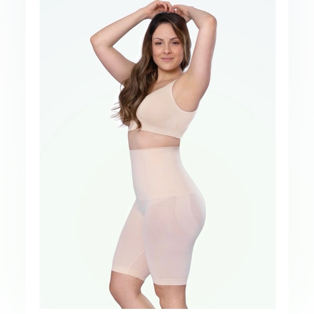 Empetua All Day Every Day High Waisted Shaper Shorts Nude NWT Size XXXL 3X